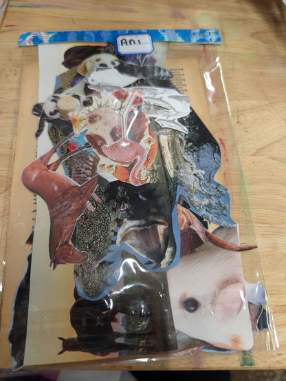 Fussy cuts galore! Animal Fussy Cuts for Collage, Mixed Media, Junk Journals FREE SHIPPING