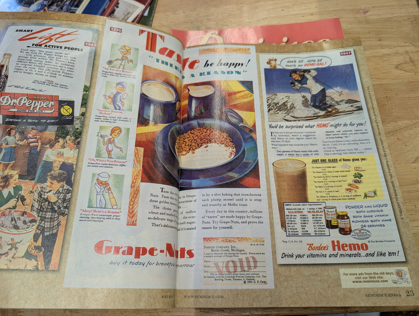 2010 Reminisce Magazines Lot Of 10 Great Collage And Junk Journal Images