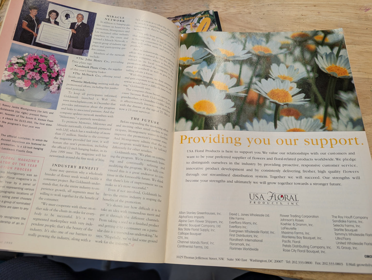 Two super floral magazines December 98 April 99