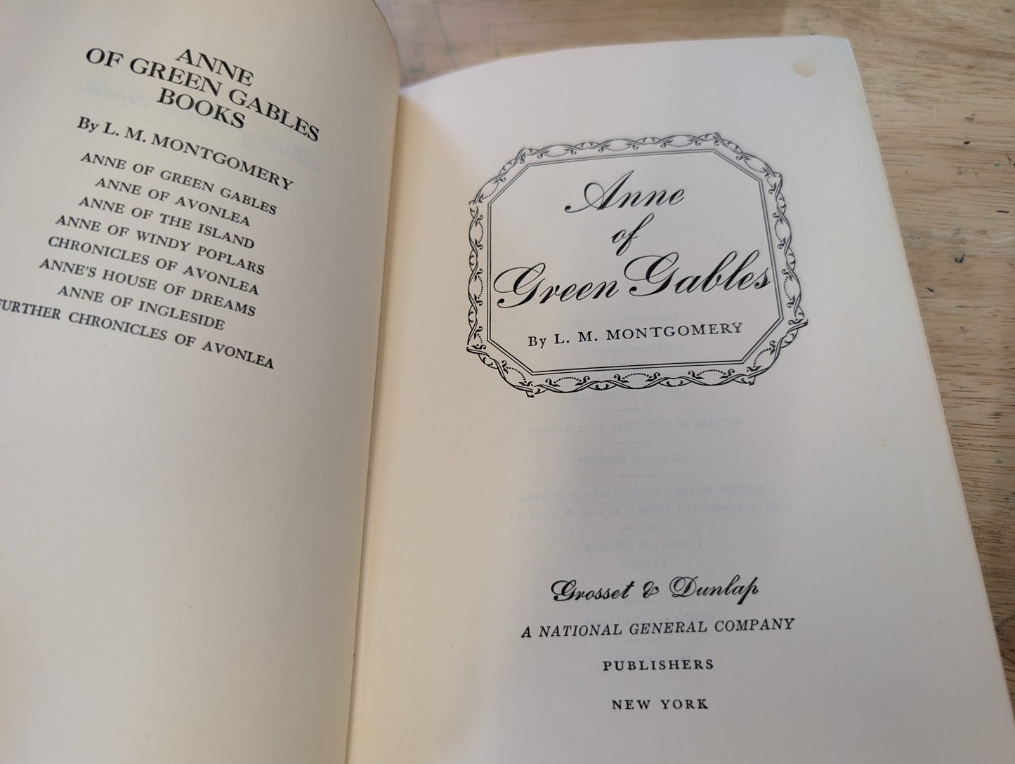 Anne of Green gables book 1972 edition Book 1 in Anne of Green gables series