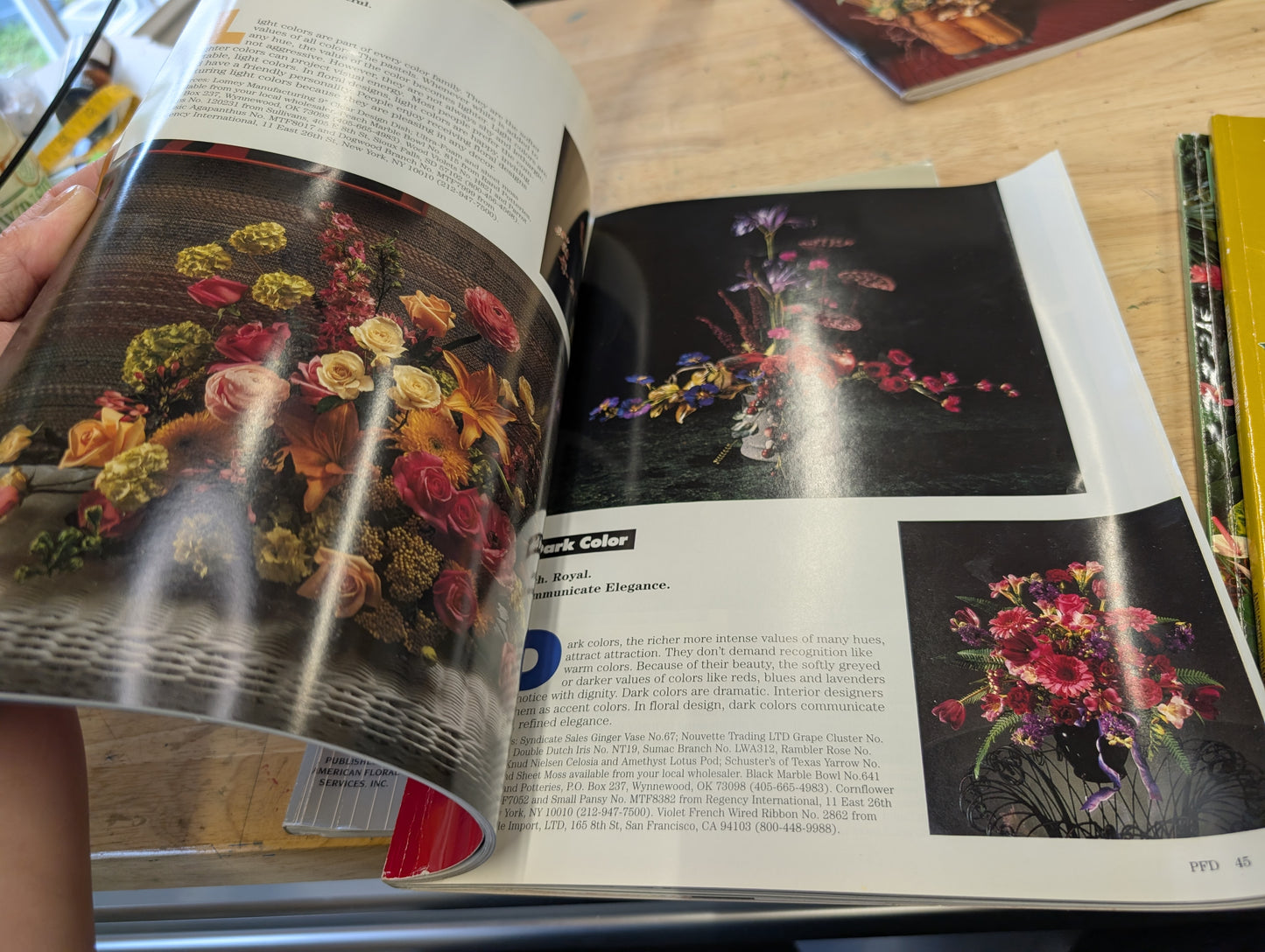 Professional floral designer magazine 1990s lot of four