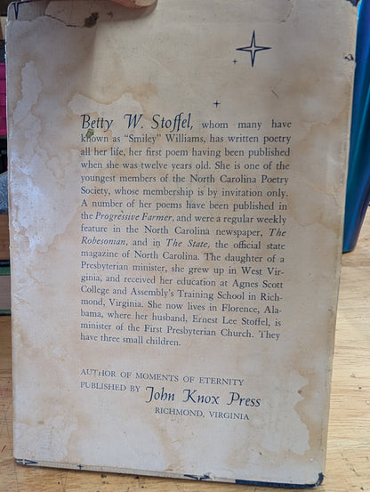 SIGNED moments of eternity poems by Betty w. Stoffel