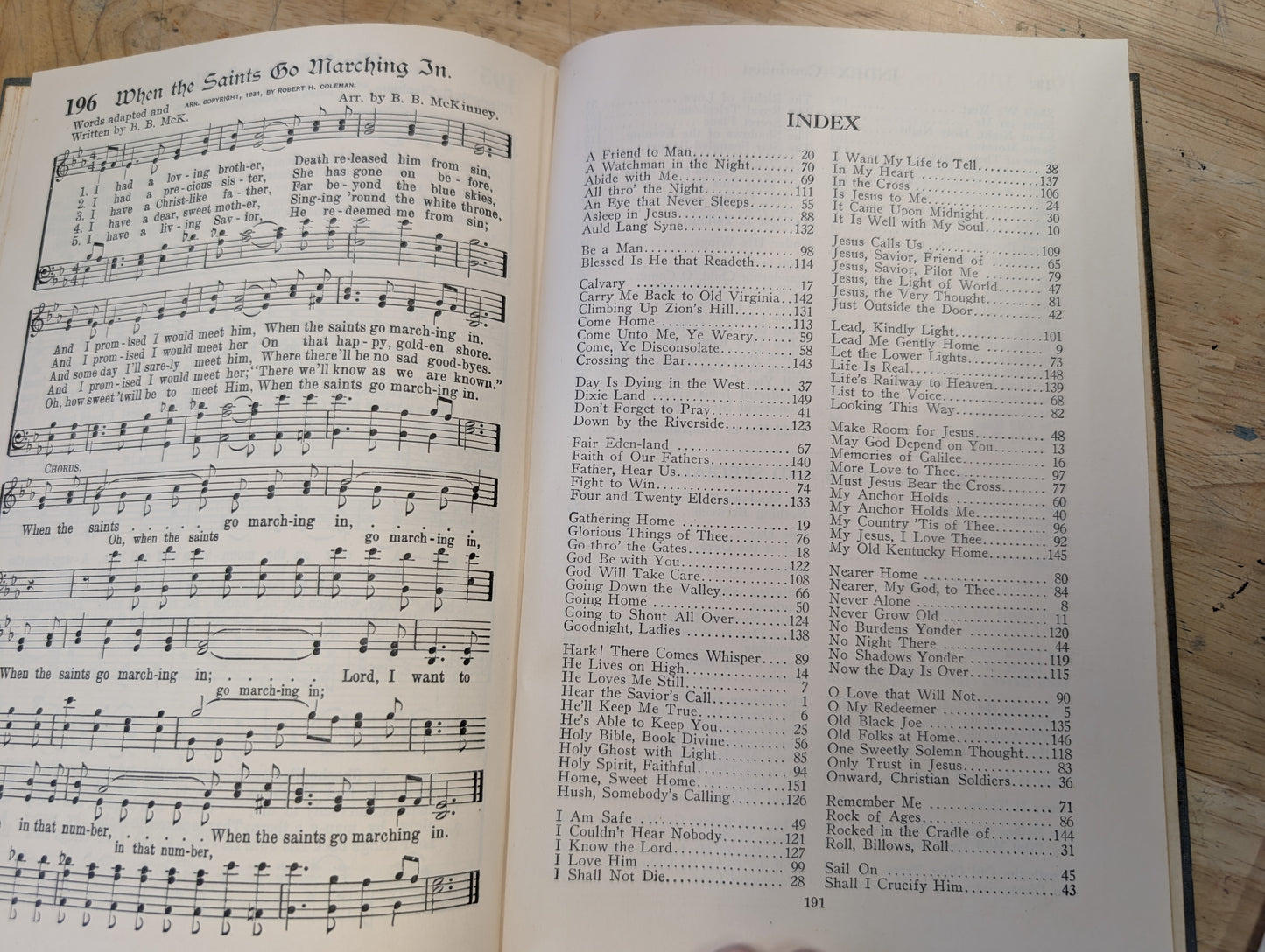 Coleman's Songs for men vintage hymnal 1932 broadman press