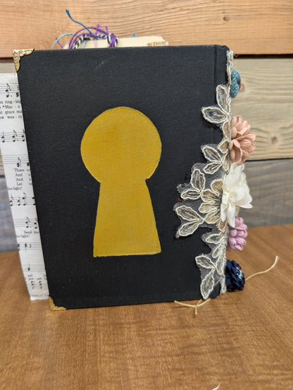 Midnight Journal - a dark color themed junk journal with ephemera