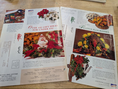 Two petals catalogs presented by Spiegel 1993-1994 special holiday editions