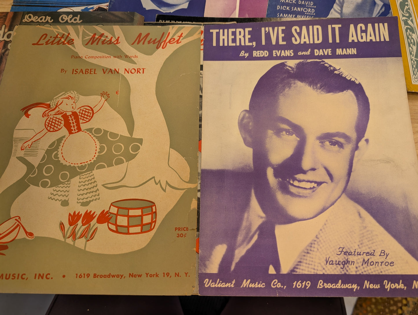 Lot of 10 antique vintage sheet music folios - different songs 1920s-1950s Lot 7
