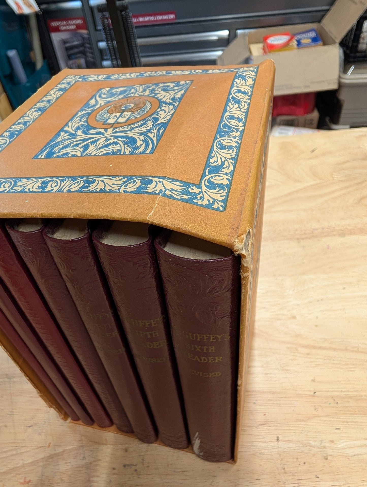 McGuffey's Eclectic Readers Primer through the Sixth, Revised editions 1920 antique readers antique textbooks box set