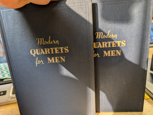 Modern quartets for men 1938 vintage hymnal published by the rodeheaver