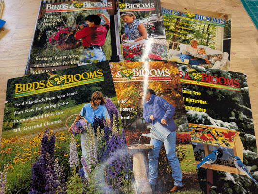 1997 birds and blooms magazine. Lot of six