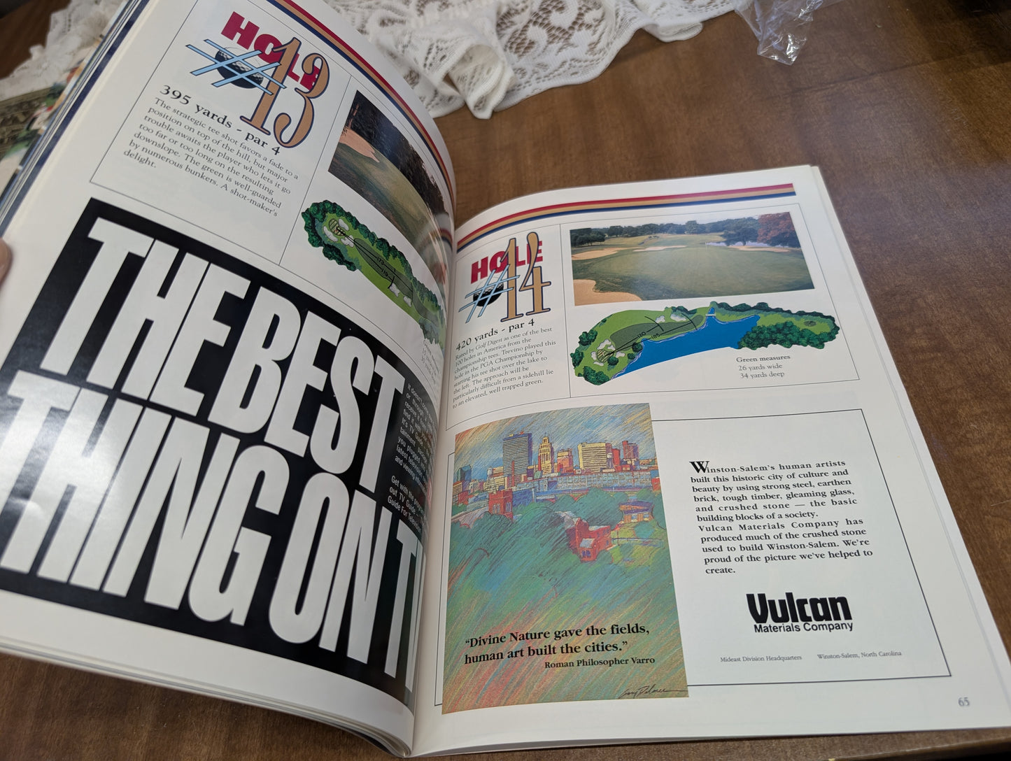 Vantage championship October 3-7 90 Tanglewood program vintage golf program