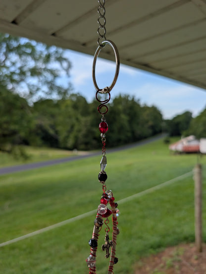 Red & Black Bangle Bracelet Suncatcher