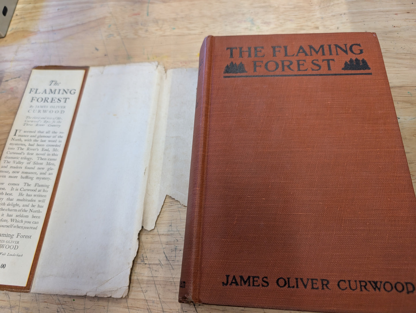The flaming Forest by James Oliver curwood 1921 Three River country trilogy