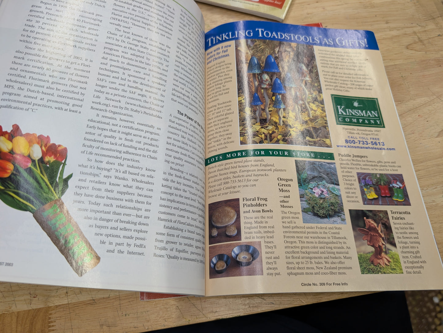 Lot of four flowers& magazine 2003. 2004, 2005