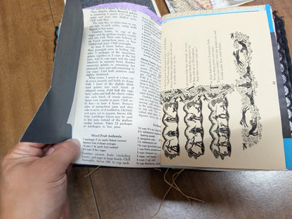Midnight Journal - a dark color themed junk journal with ephemera
