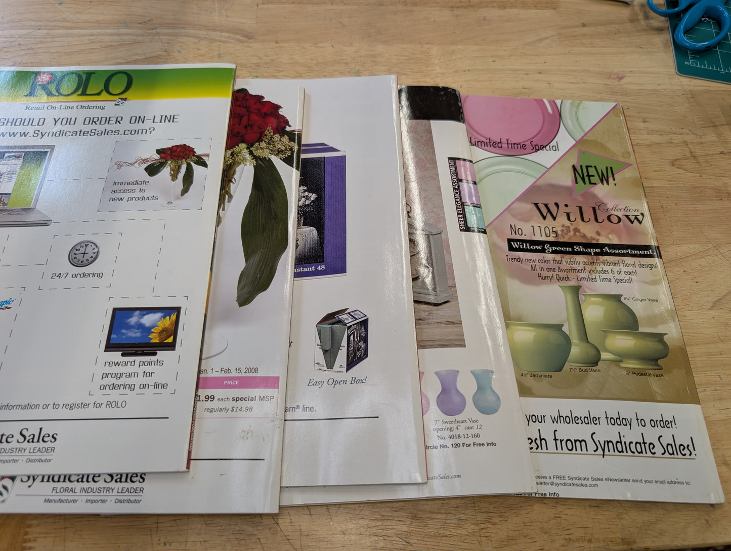 Lot of 5 flowers& magazine 2004 2007-2008
