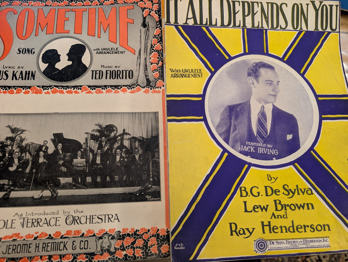 Lot of 10 antique vintage sheet music folios - different songs 1920s-1950s Lot 4