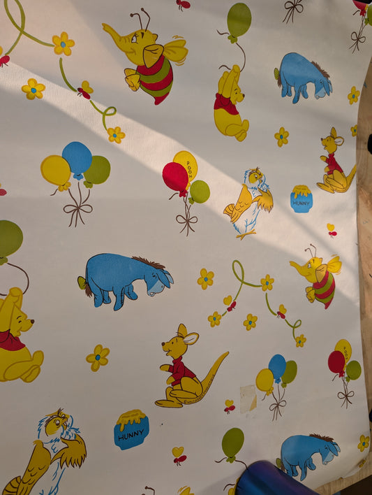 Vintage Winnie the Pooh wallpaper roll