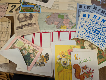 Small Vintage Ephemera pack 50+ Pieces