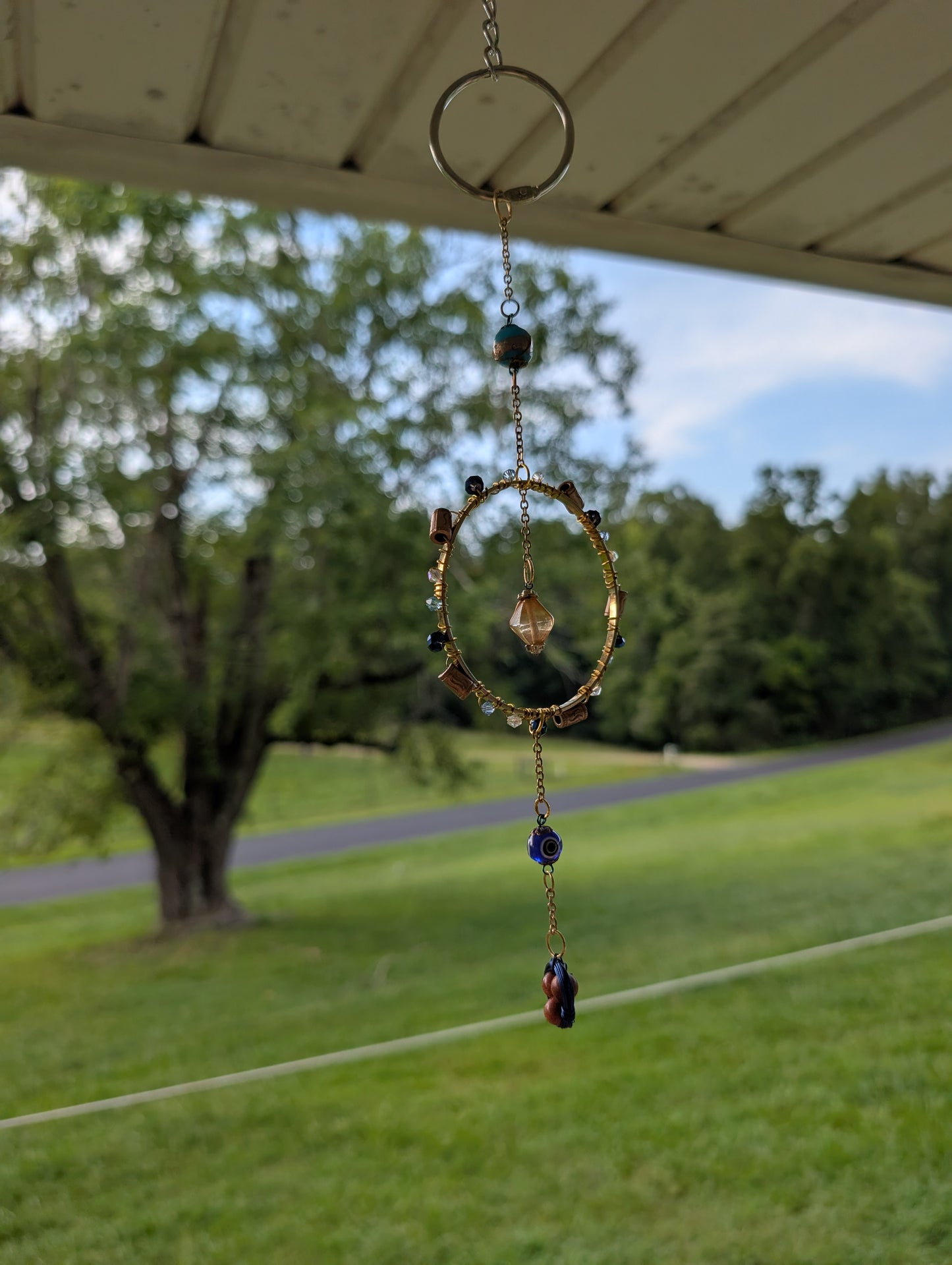 Blue & Brown Bangle Bracelet Suncatcher