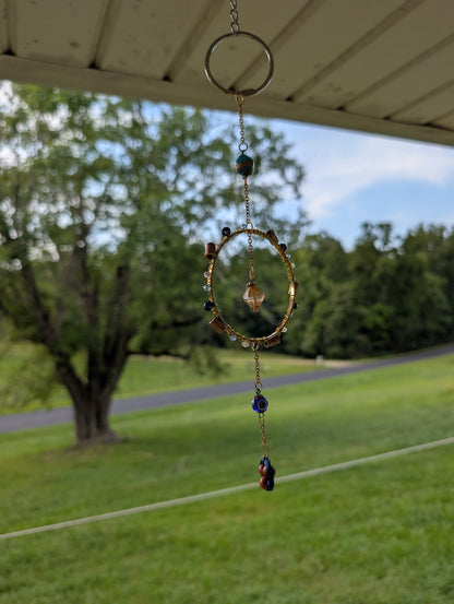 Blue & Brown Bangle Bracelet Suncatcher