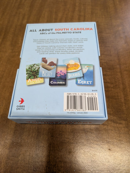 All about South Carolina ABCs of the palmetto State 27 chunky and unique flashcards