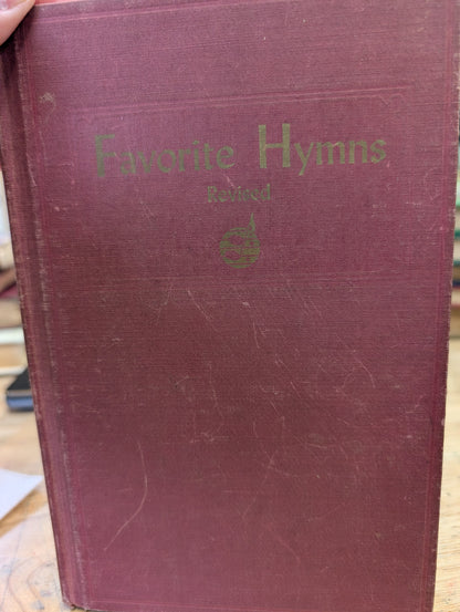 Favorite hymns revised 1953 standard publishing Co. Vintage hymnal
