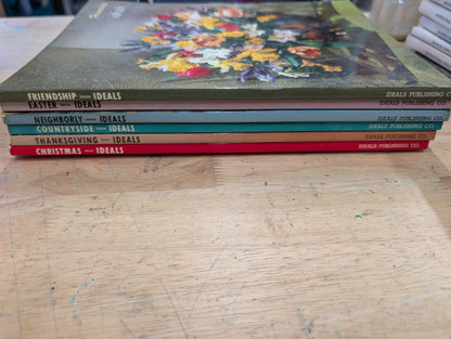 Lot of six vintage ideals magazines 1971 entire year