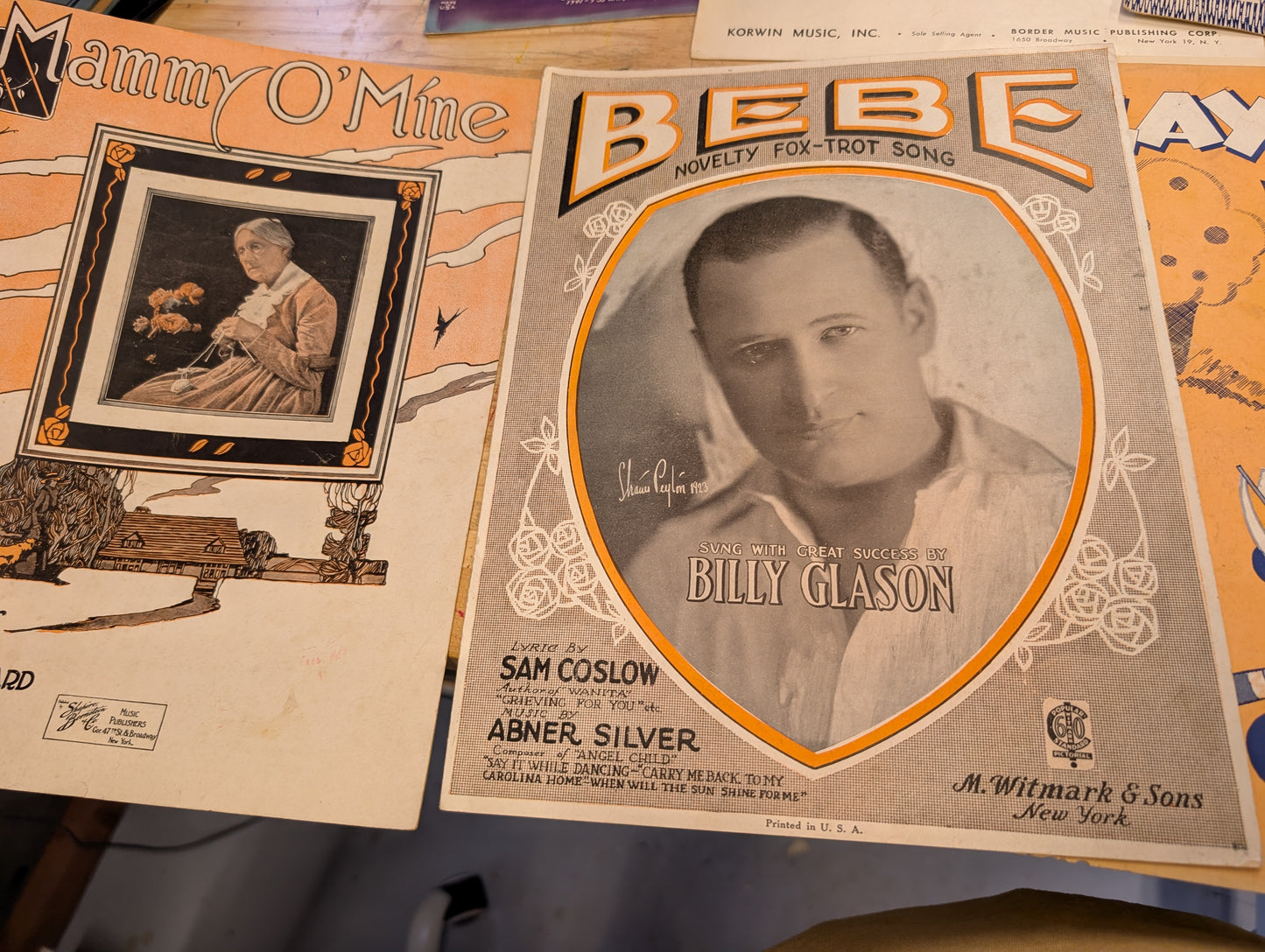 Lot of 10 antique vintage sheet music folios - 10 different song folios 1920s-1950s Lot 1
