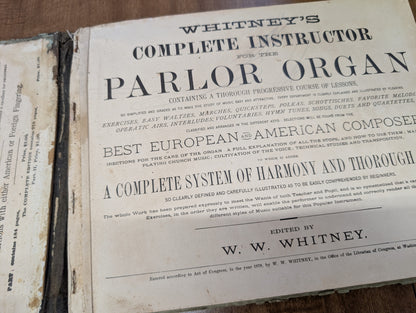 Whitney's complete instructor for The parlor organ WW Whitney 1878