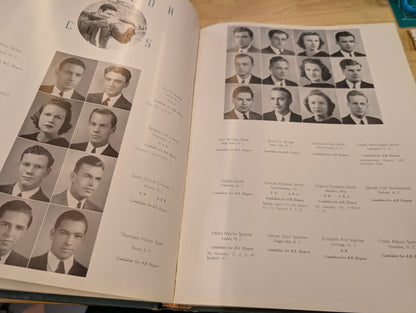 Yackety yack 1939 chapel Hill yearbook Vintage yearbook, North Carolina