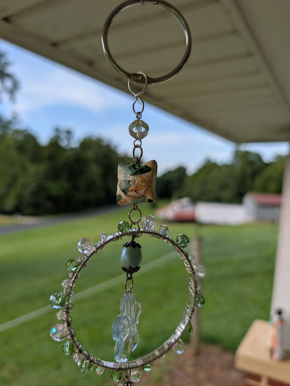 Soft Green Bangle Bracelet Suncatcher