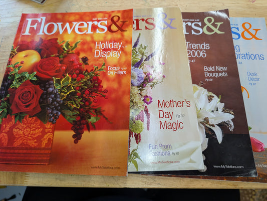 Lot of four flowers& magazine 2004 2005 2006
