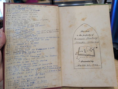 Favorite hymns revised 1953 standard publishing Co. Vintage hymnal