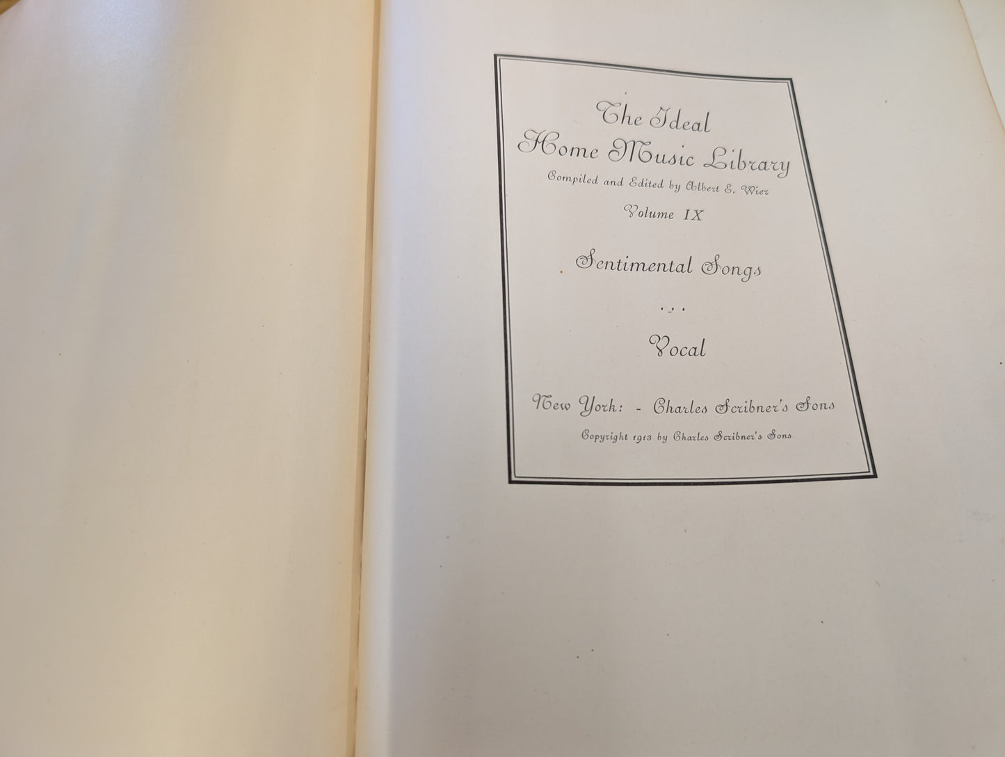 The ideal home music library vol IX songs 1913
