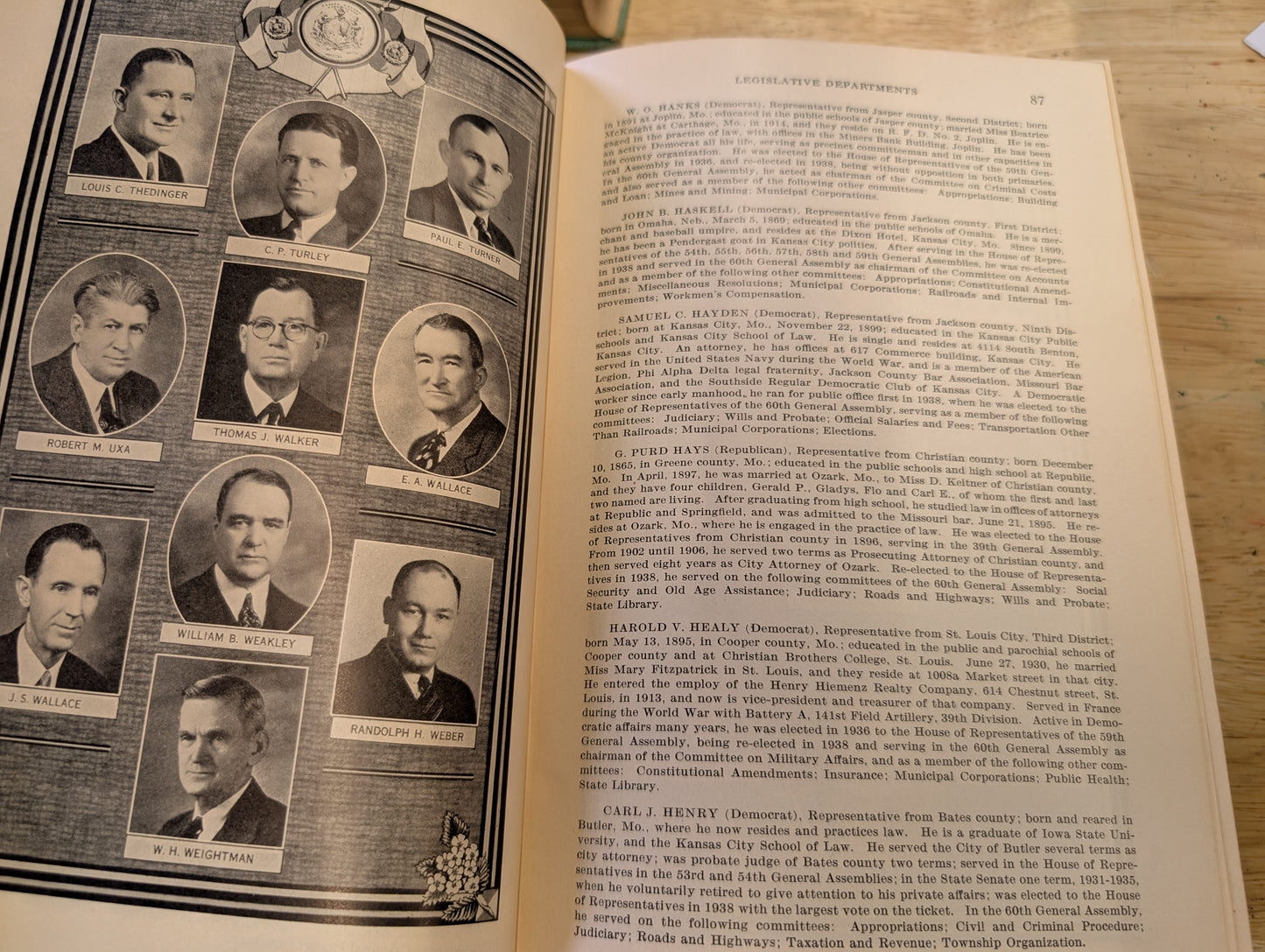 Official manual state of Missouri 1939 - 1940 Dwight h. Brown Secretary of State