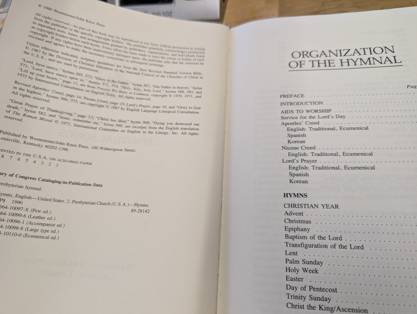 The Presbyterian hymnal hymns Psalms and spiritual songs 1990