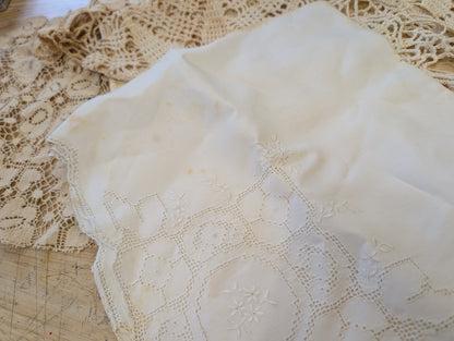 Mixed linen lots - imperfect, grungy, and great for crafting