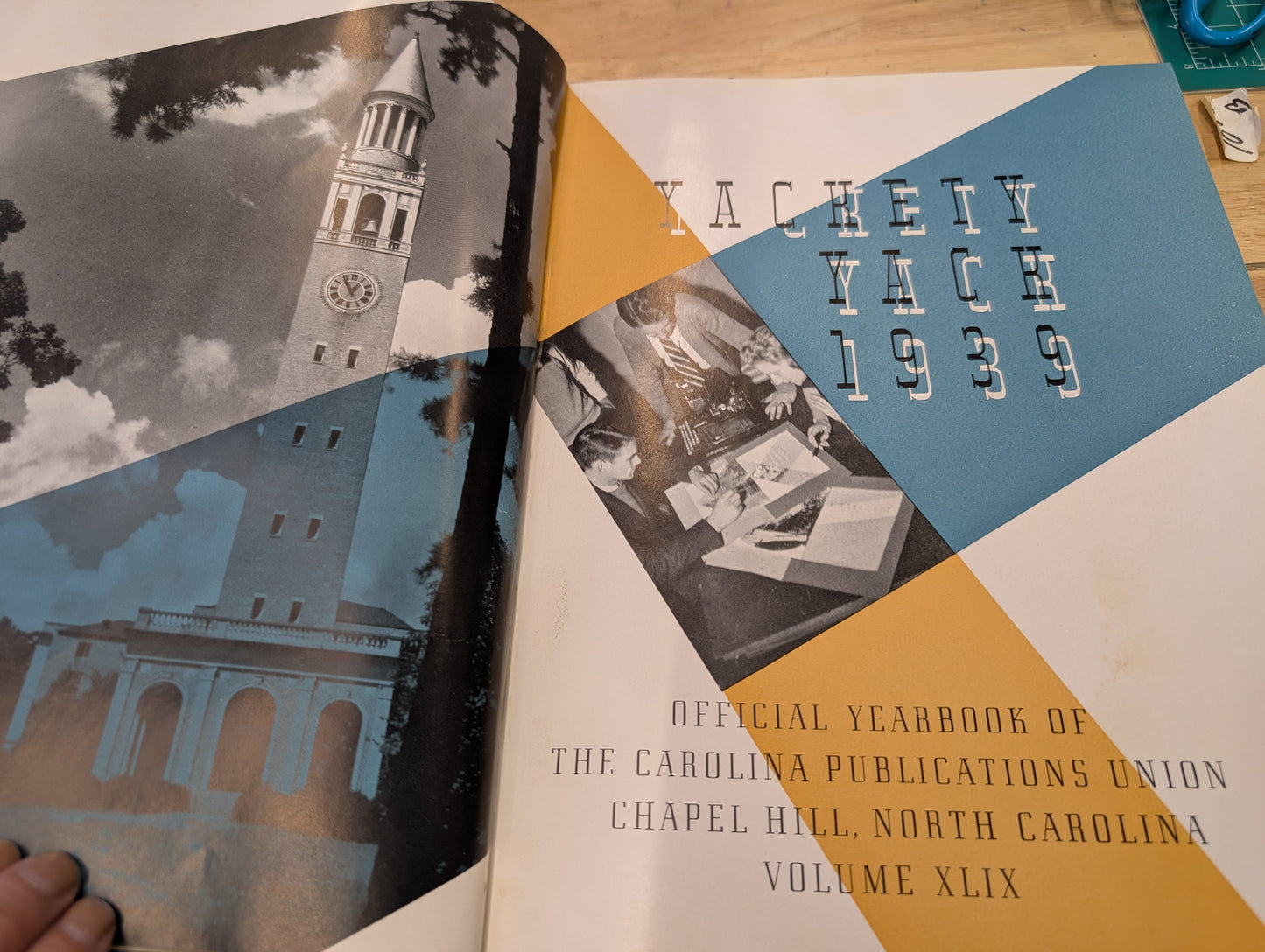 Yackety yack 1939 chapel Hill yearbook Vintage yearbook, North Carolina