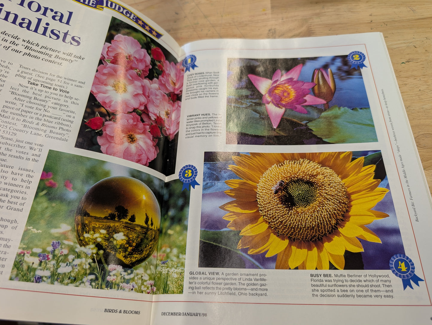 1997 birds and blooms magazine. Lot of six