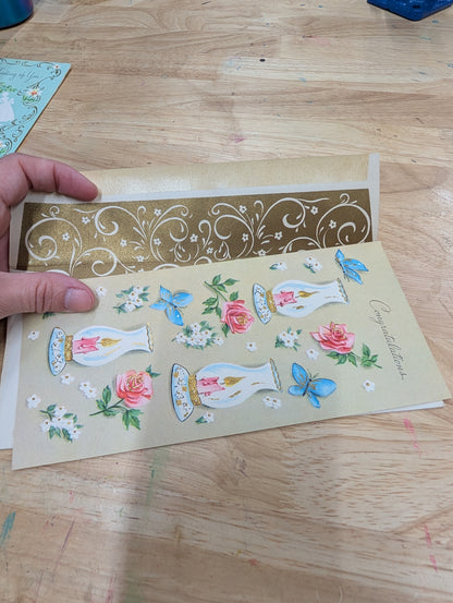 Set of 21 unused vintage greeting cards in original box