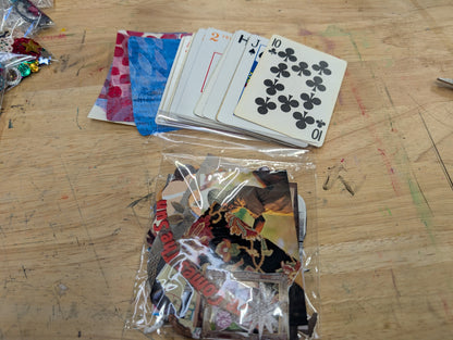 Altered Playing Card Collage Pack Over 120 pieces